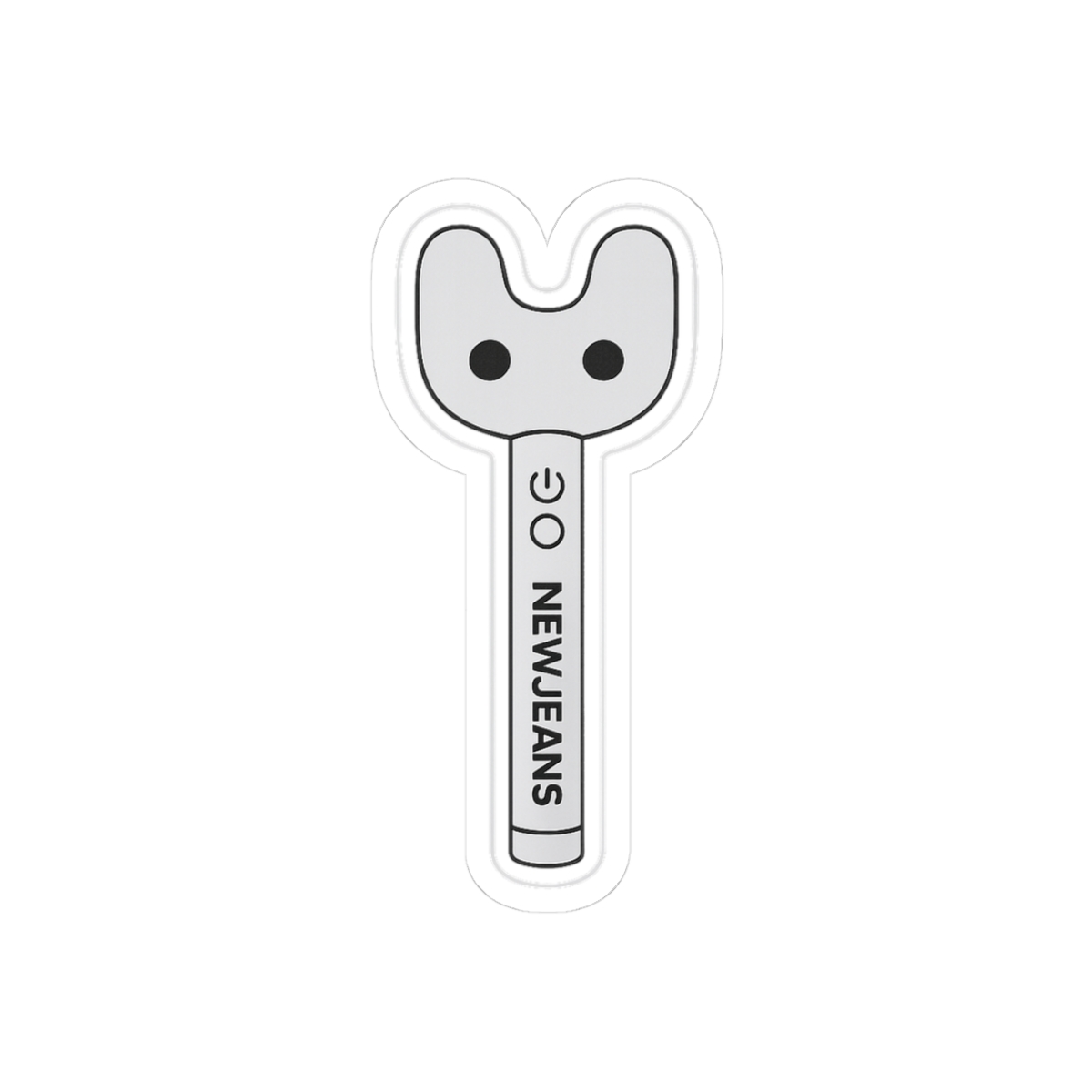 NewJeans Lightstick Vinyl K-Pop Sticker - Official stickers merchandise