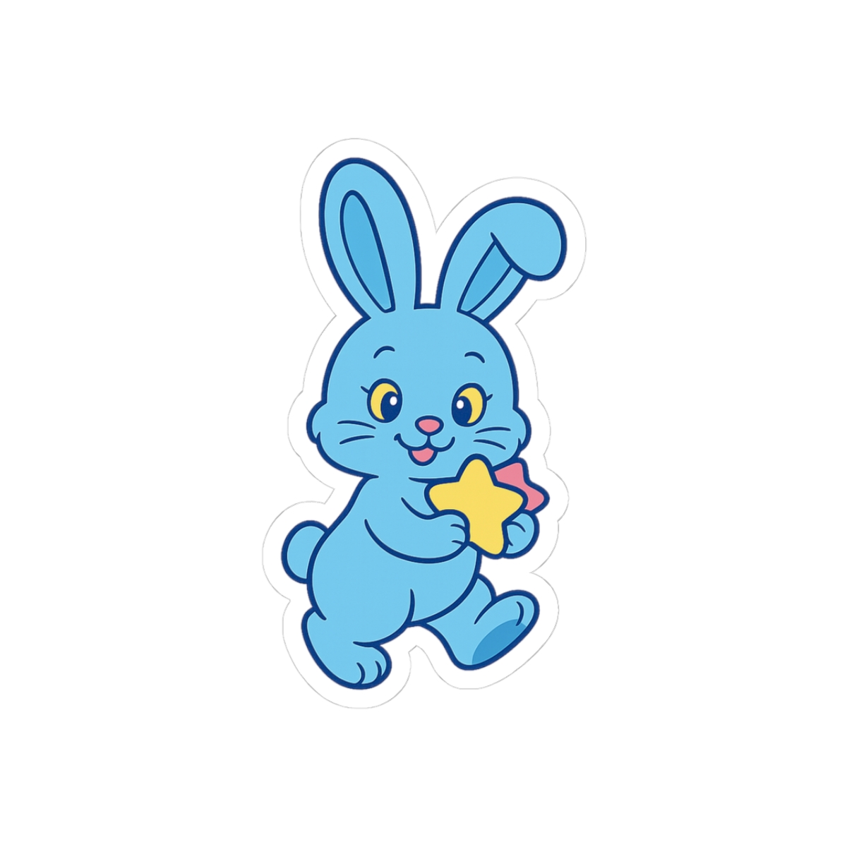 NewJeans Winter Star Bunny Cute Blue Sticker - Official stickers merchandise