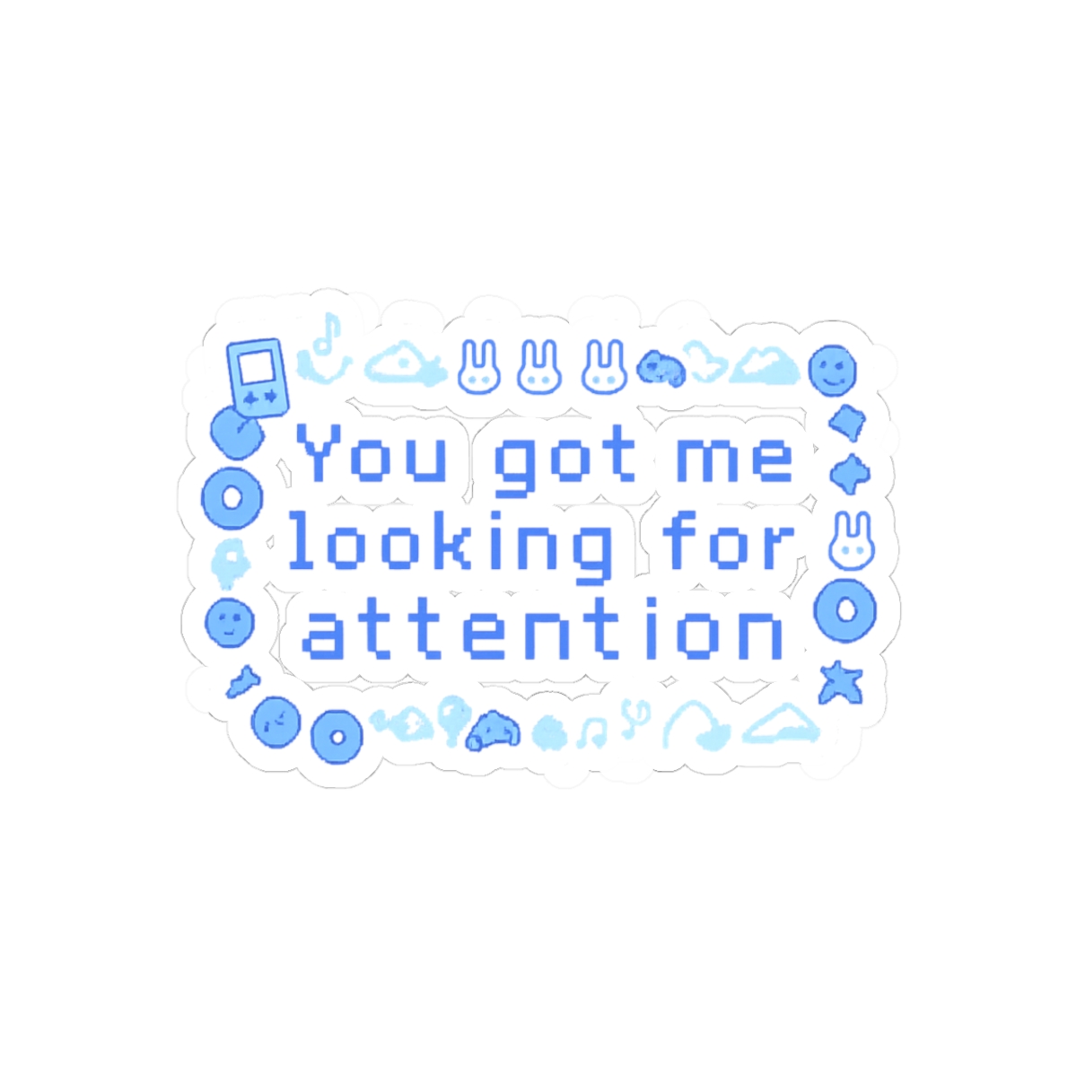 NewJeans Attention Icon Bold Vinyl Sticker