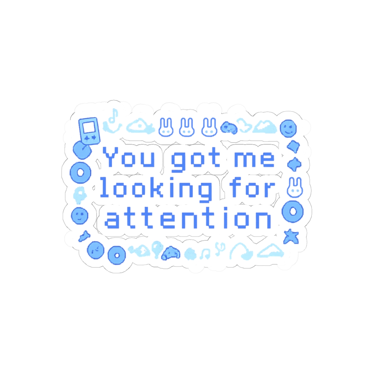 NewJeans Attention Icon Bold Vinyl Sticker