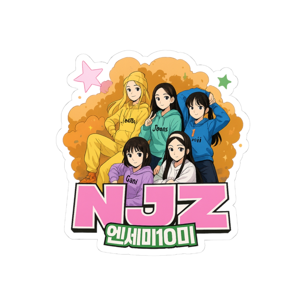 NewJeans Bunnies NJZ Cute K-Pop Stickers - Official stickers merchandise