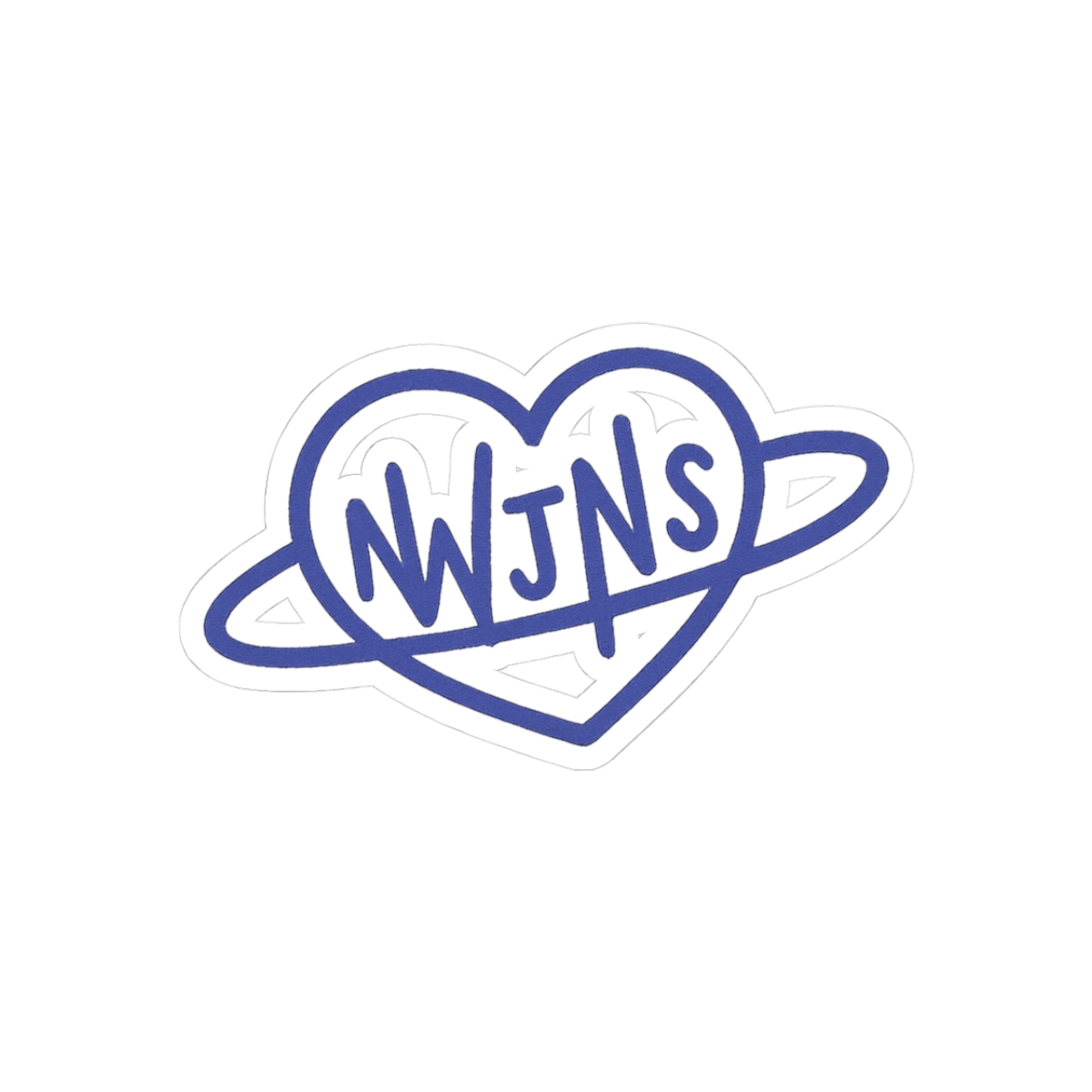 NewJeans Heart Logo Sticker | Cute Vinyl Decal