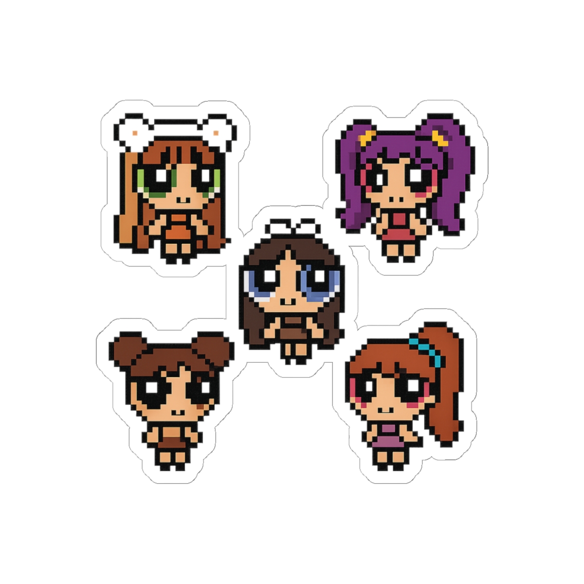 NewJeans Powerpuff Girls Stickers | Cute K-Pop Vinyl Decals - alternate angle 1, merchandise
