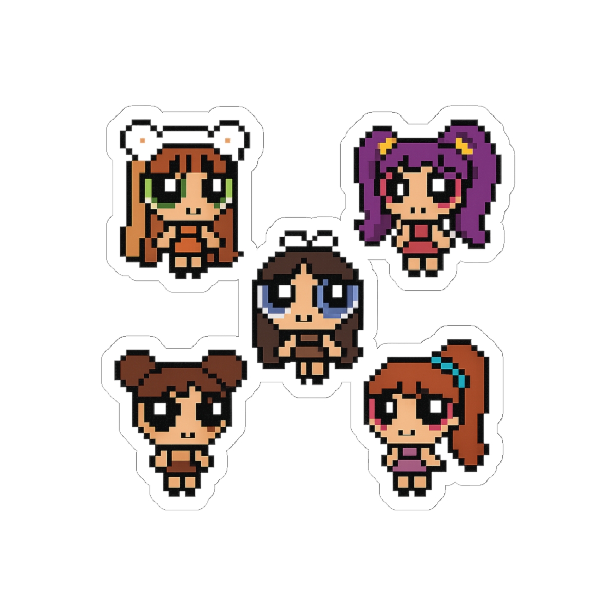NewJeans Powerpuff Girls Stickers | Cute K-Pop Vinyl Decals