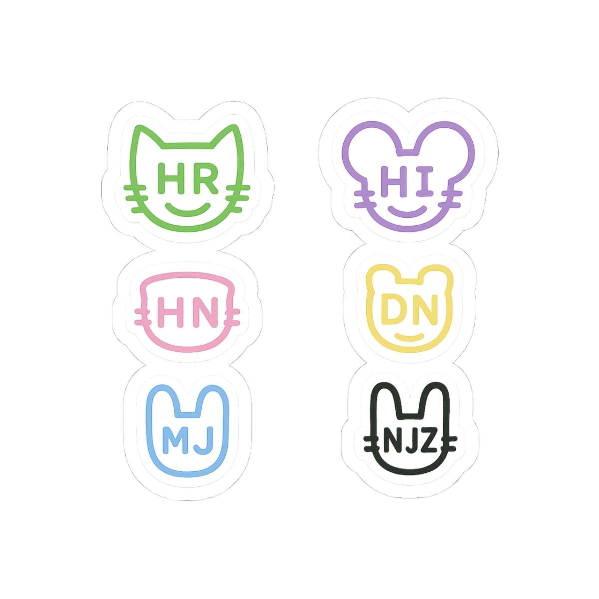 NewJeans NJZ Cute K-Pop Vinyl Stickers - Official stickers merchandise