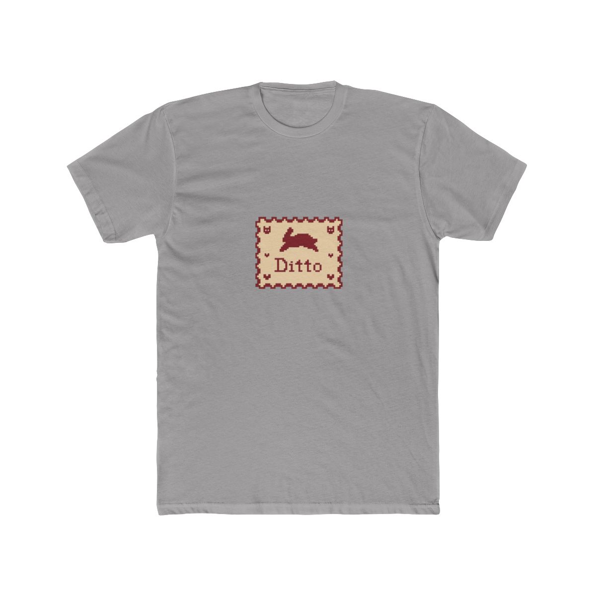 Vibrant Red Ditto Stamp Pokémon T-Shirt - Official t-shirts merchandise