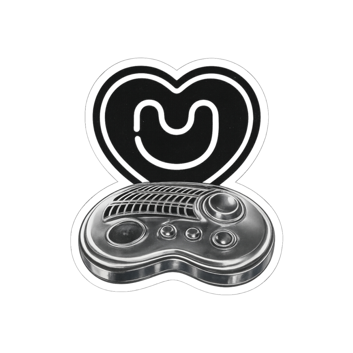 NewJeans Phoning Chrome Device Sticker | Futuristic K-Pop Vinyl Decal - alternate angle 1, merchandise