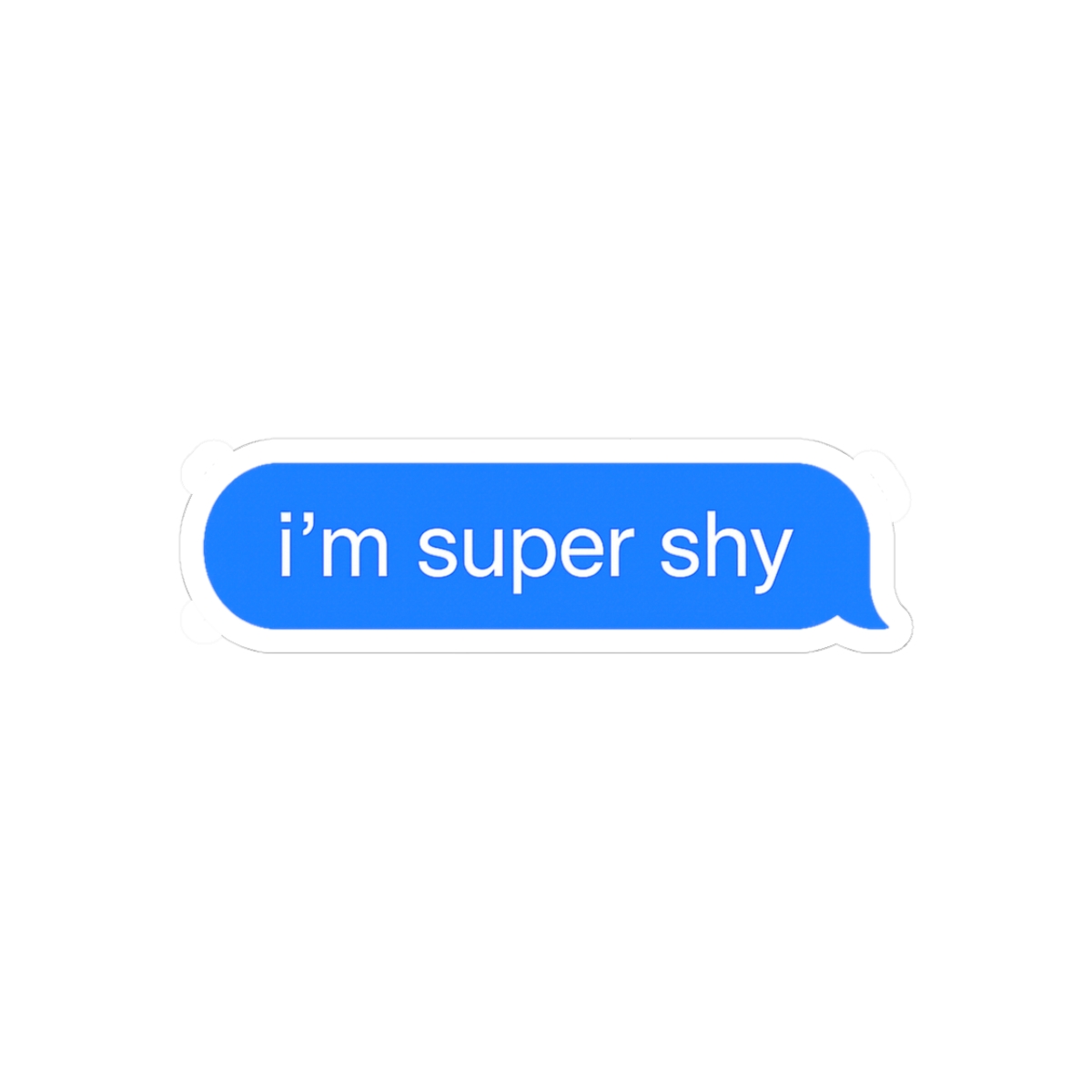 NewJeans Super Shy iMessage Lyrics K-Pop Sticker - Official stickers merchandise