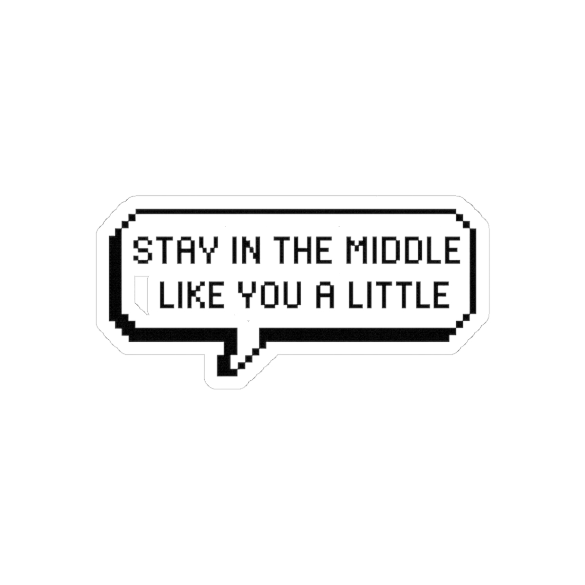 NewJeans Ditto Pixel Speech Bubble Sticker | Cute K-Pop Decal