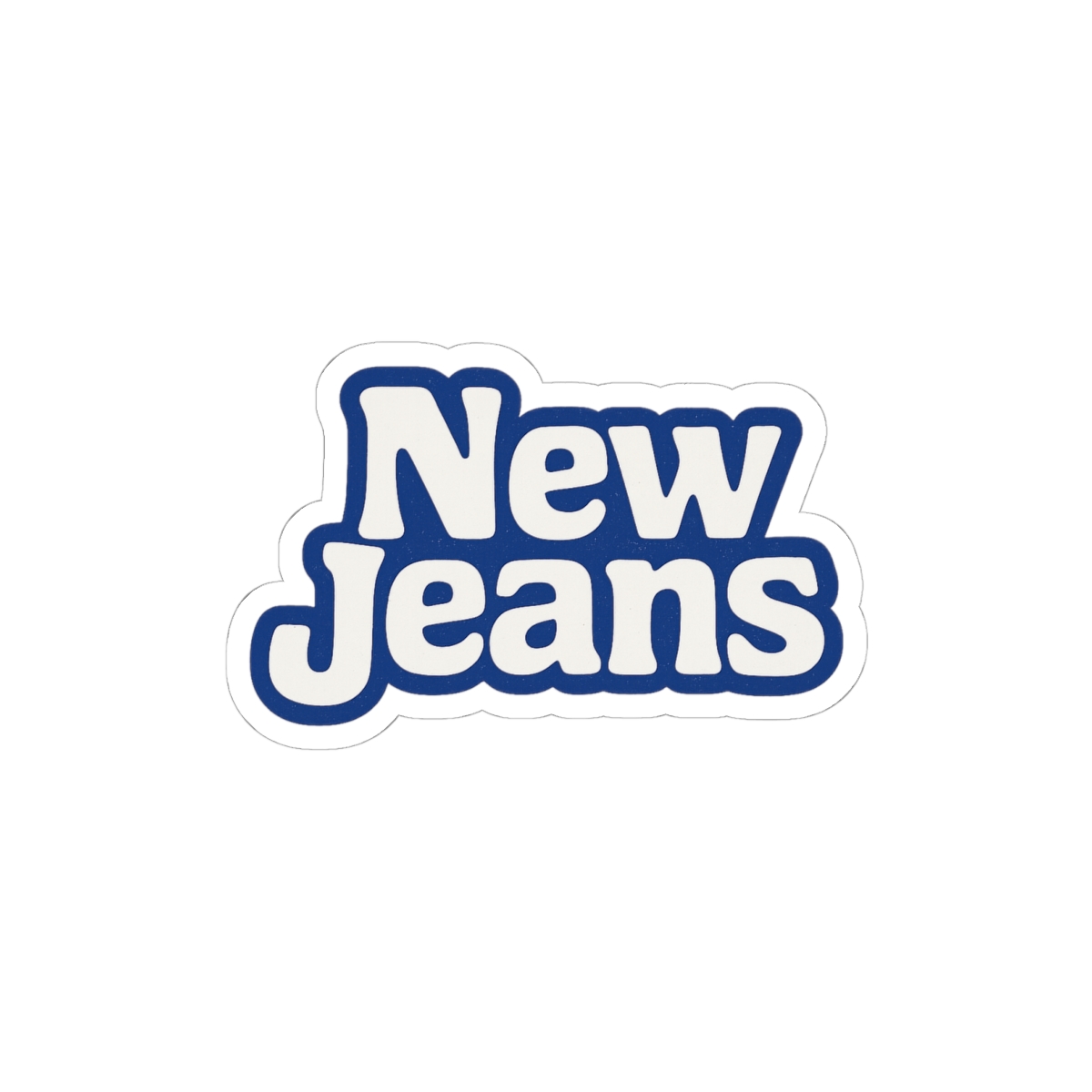 NewJeans Y2K Logo Sticker | Retro K-Pop Vinyl Decal
