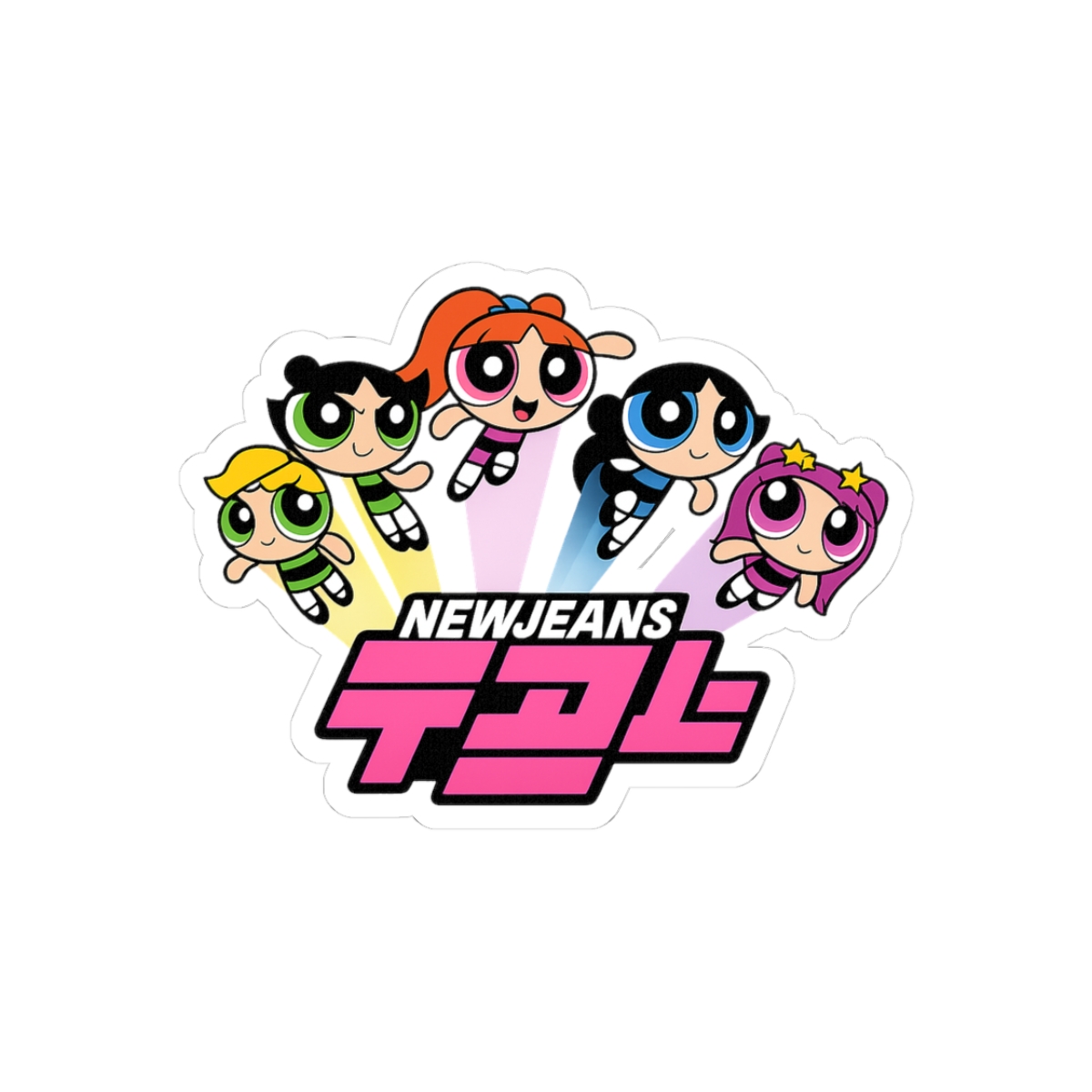 NewJeans Powerpuff Girls Sticker - Official stickers merchandise
