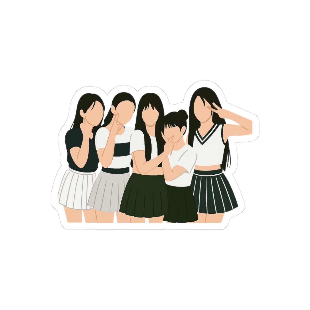 NewJeans Hype Boy Vibrant K-Pop Sticker - Official stickers merchandise