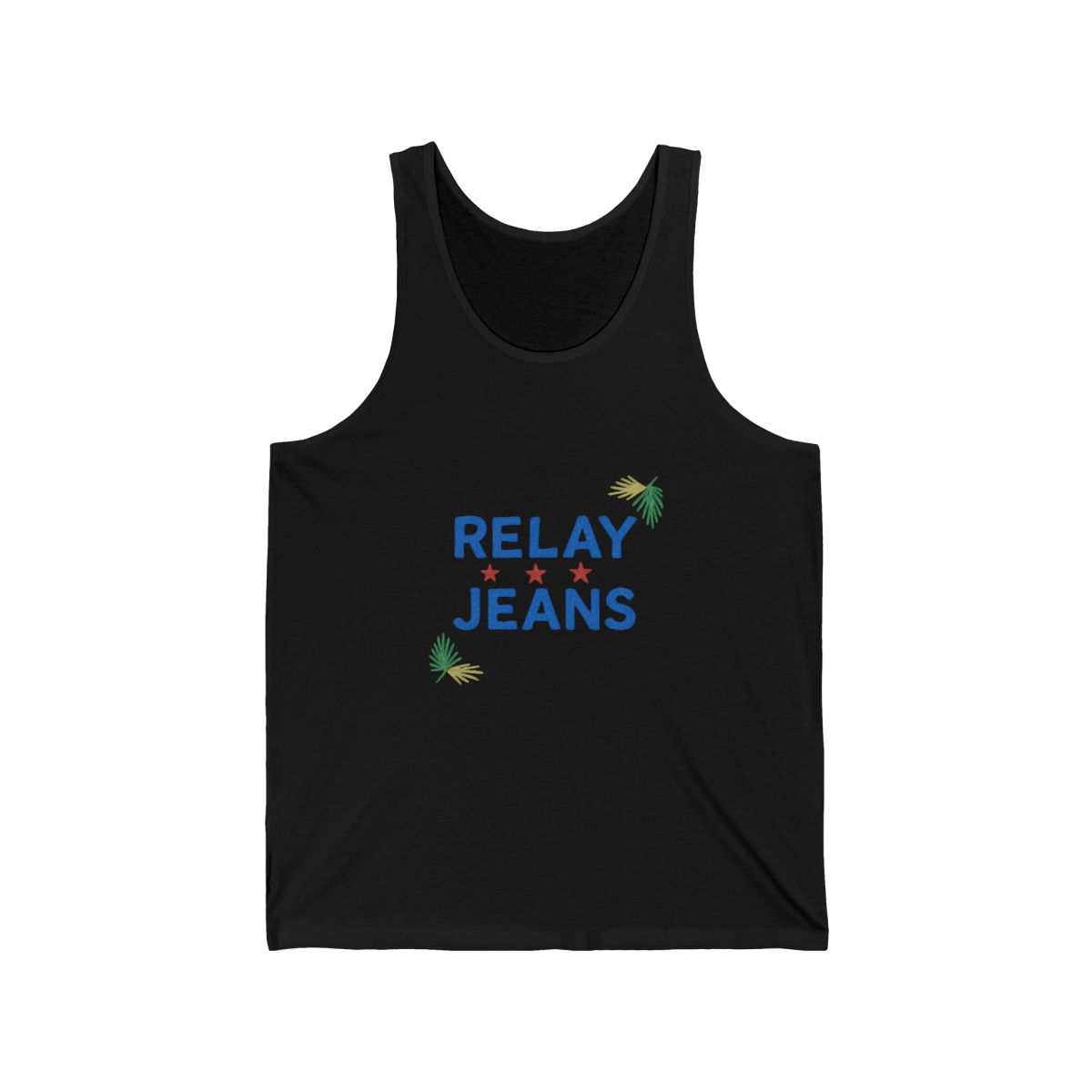 Funny Relay Jeans Runner Racerback Tank Top - Official tank-tops merchandise