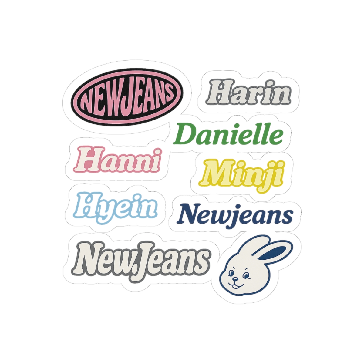 NewJeans Cute Vinyl K-Pop Sticker - Official stickers merchandise
