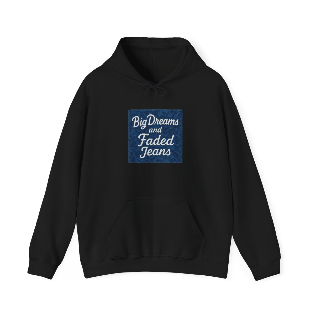 Big Dreams Faded Jeans Shawl Collar Hoodie - Official hoodies merchandise
