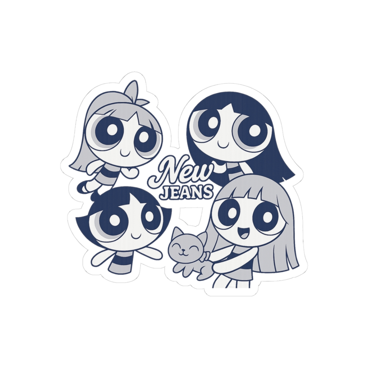 NewJeans x Powerpuff Girls Get Up Cute Sticker Set - Official stickers merchandise