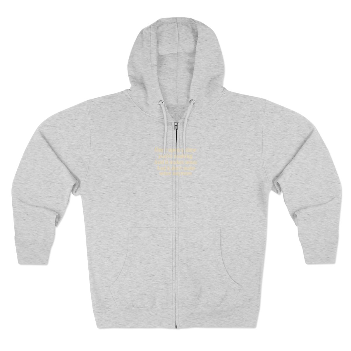 Another Man's Jeans Pun Zip Hoodie - Sarcastic Humor Apparel - Official hoodies merchandise