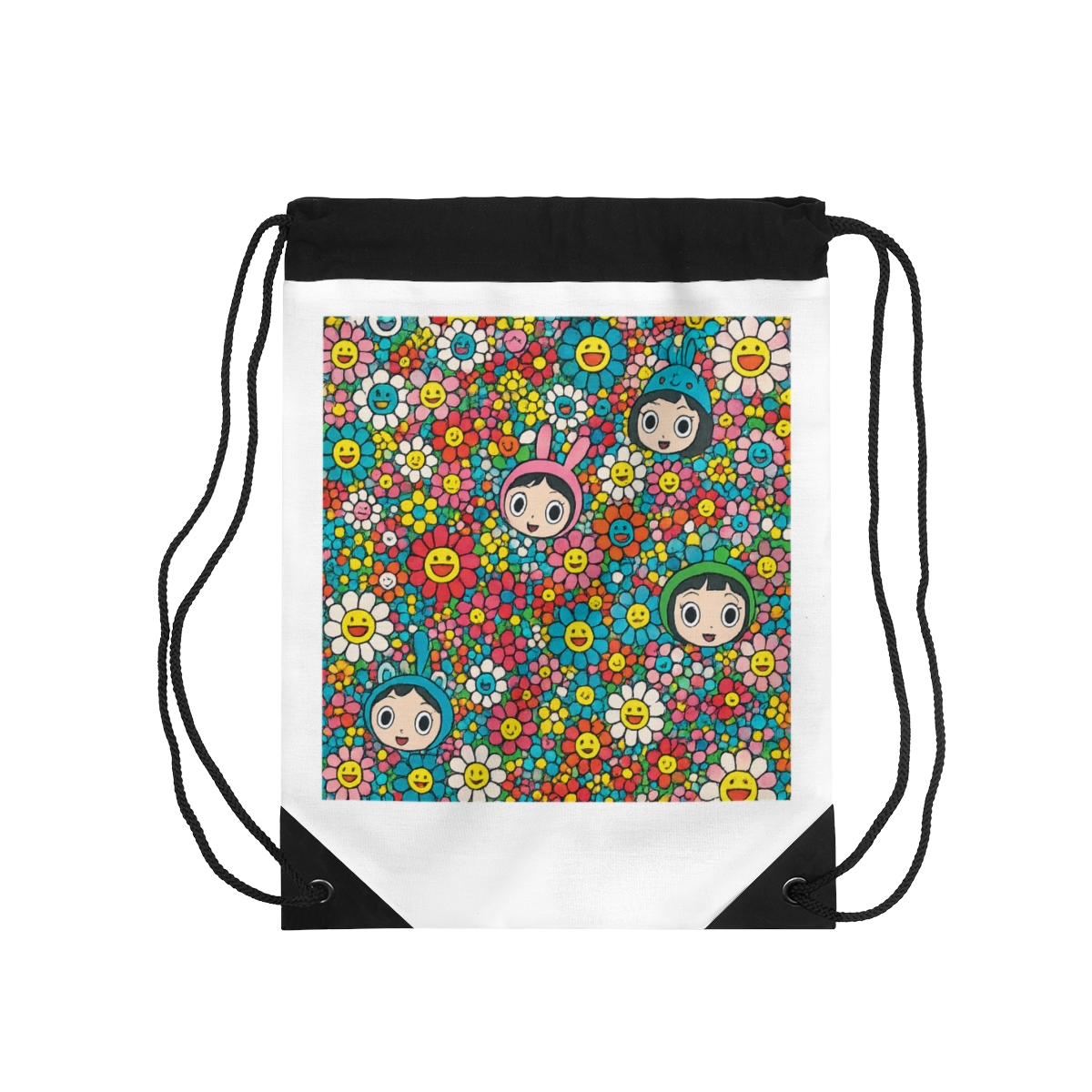 NewJeans Supernatural NJ x Murakami Drawstring Bag - K-Pop Fan Essential - Official Group merchandise