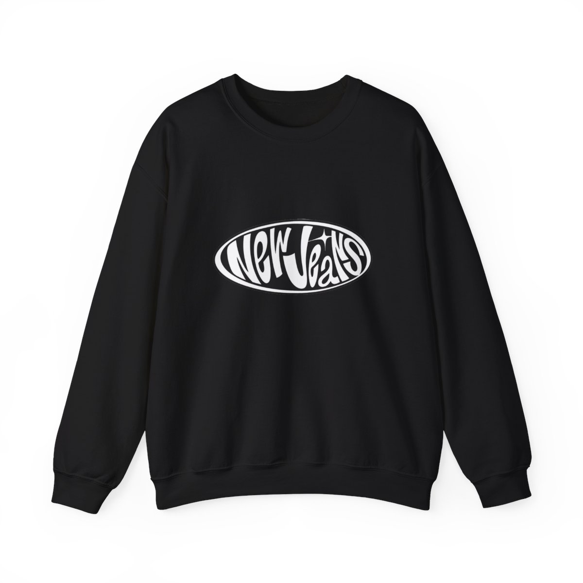 New Jeans Sweatshirt | Kpop Fan Gift | Raglan Crewneck Black Graphic | Bunnies Merch | Kpop Aesthetic Sweater | NewJeans Fan Apparel — official NewJeans Sweatshirts