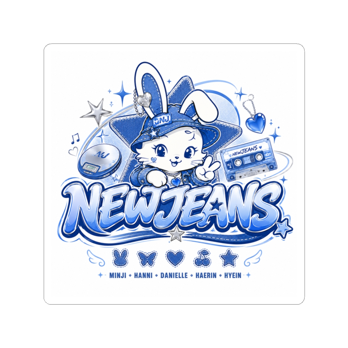 NewJeans Sticker - alternate angle 1, merchandise