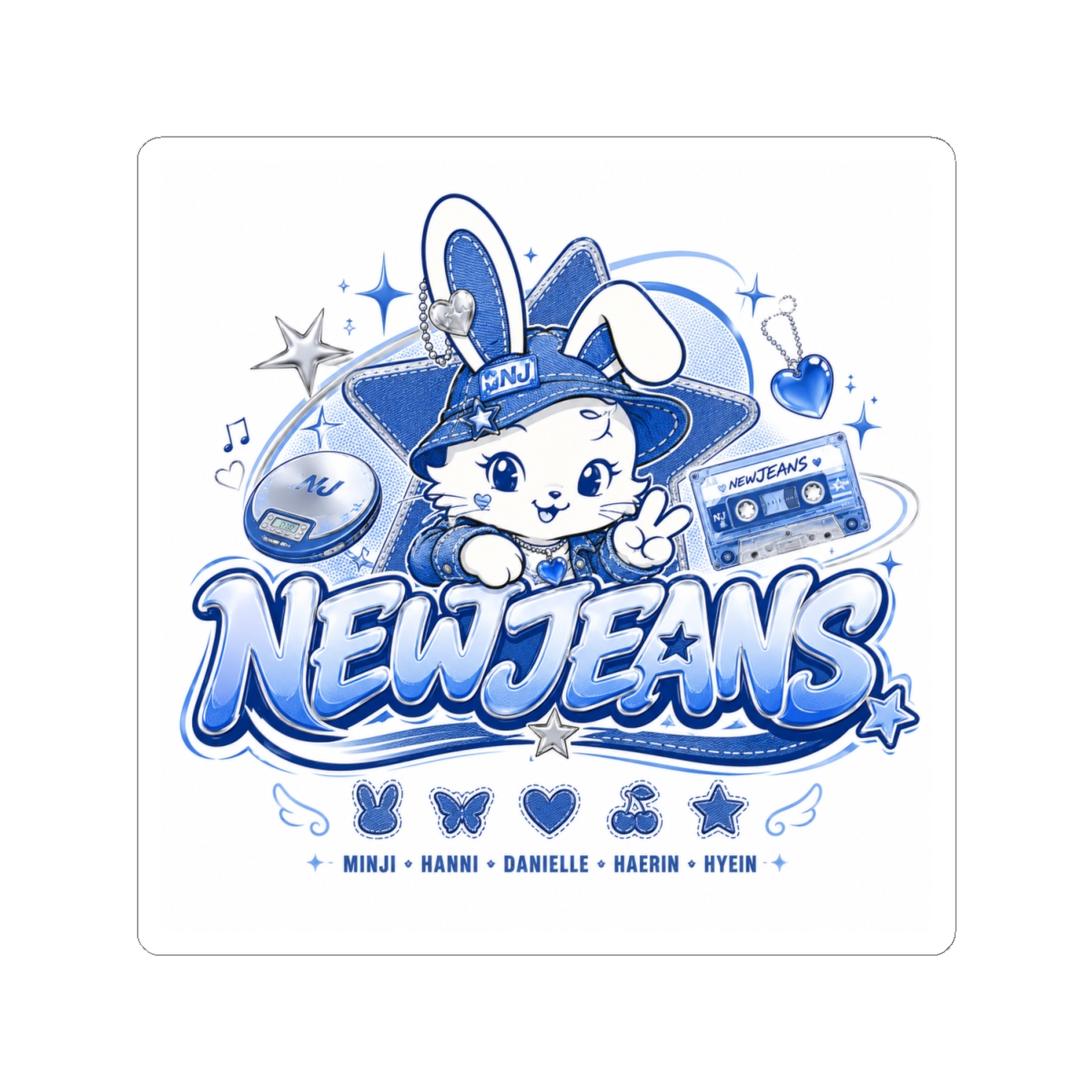 NewJeans Sticker - alternate angle 2, merchandise