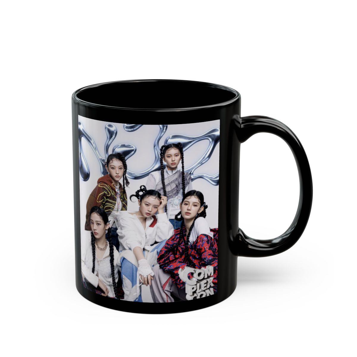 NewJeans Black Mug #3