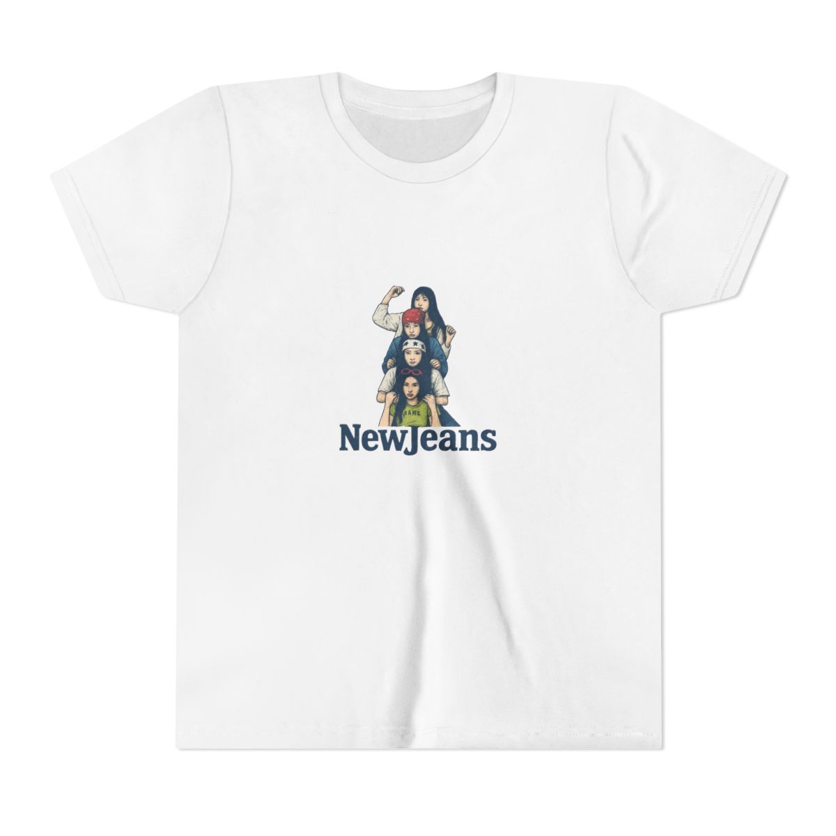 Iconic NewJeans Album Cover K-Pop Kids T-Shirt