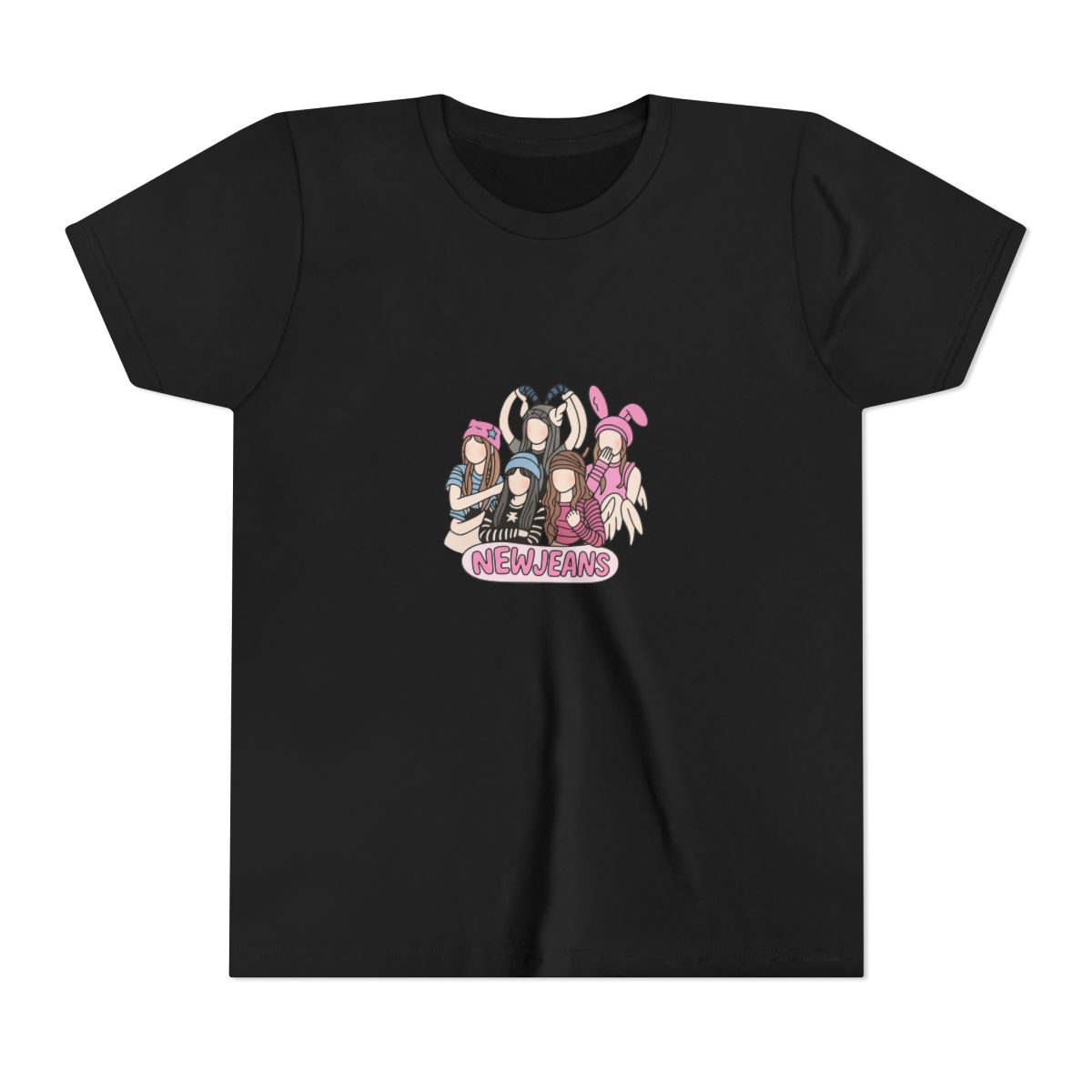 Iconic NewJeans K-Pop Art Graphic Kids T-Shirt