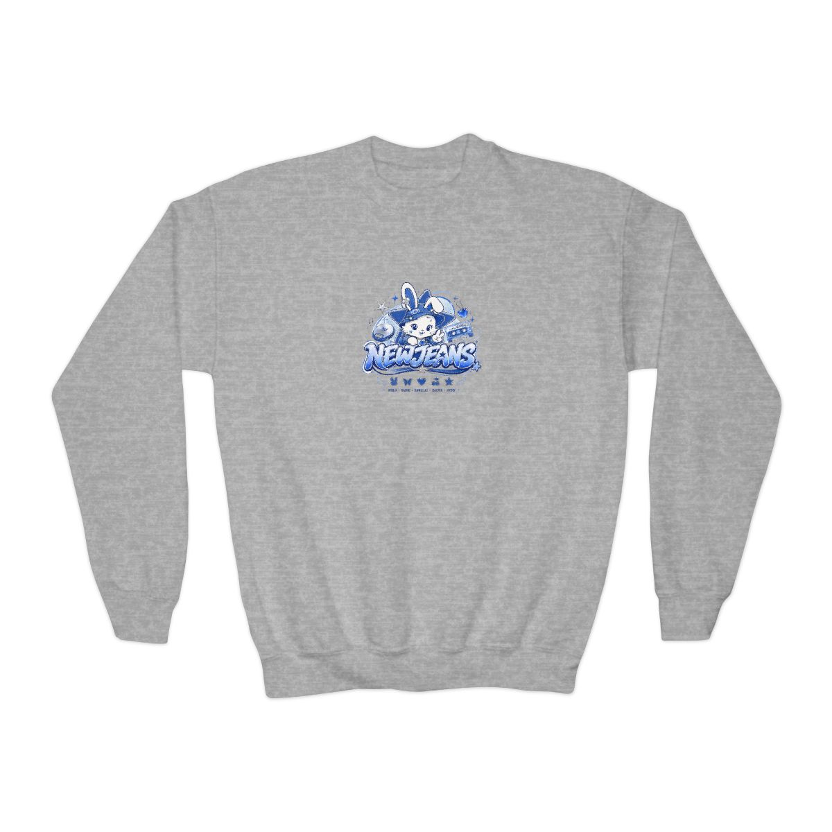 NewJeans Crewneck Kids Sweatshirt - alternate angle 2, merchandise
