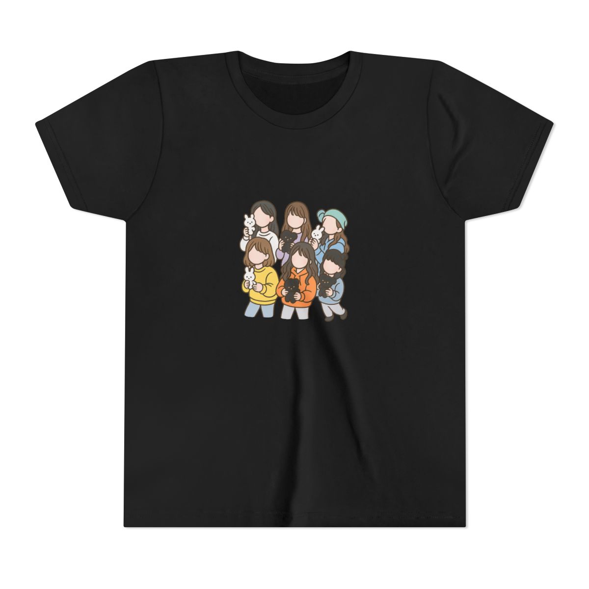 NewJeans K-Pop Fan Art Graphic Kids T-Shirt