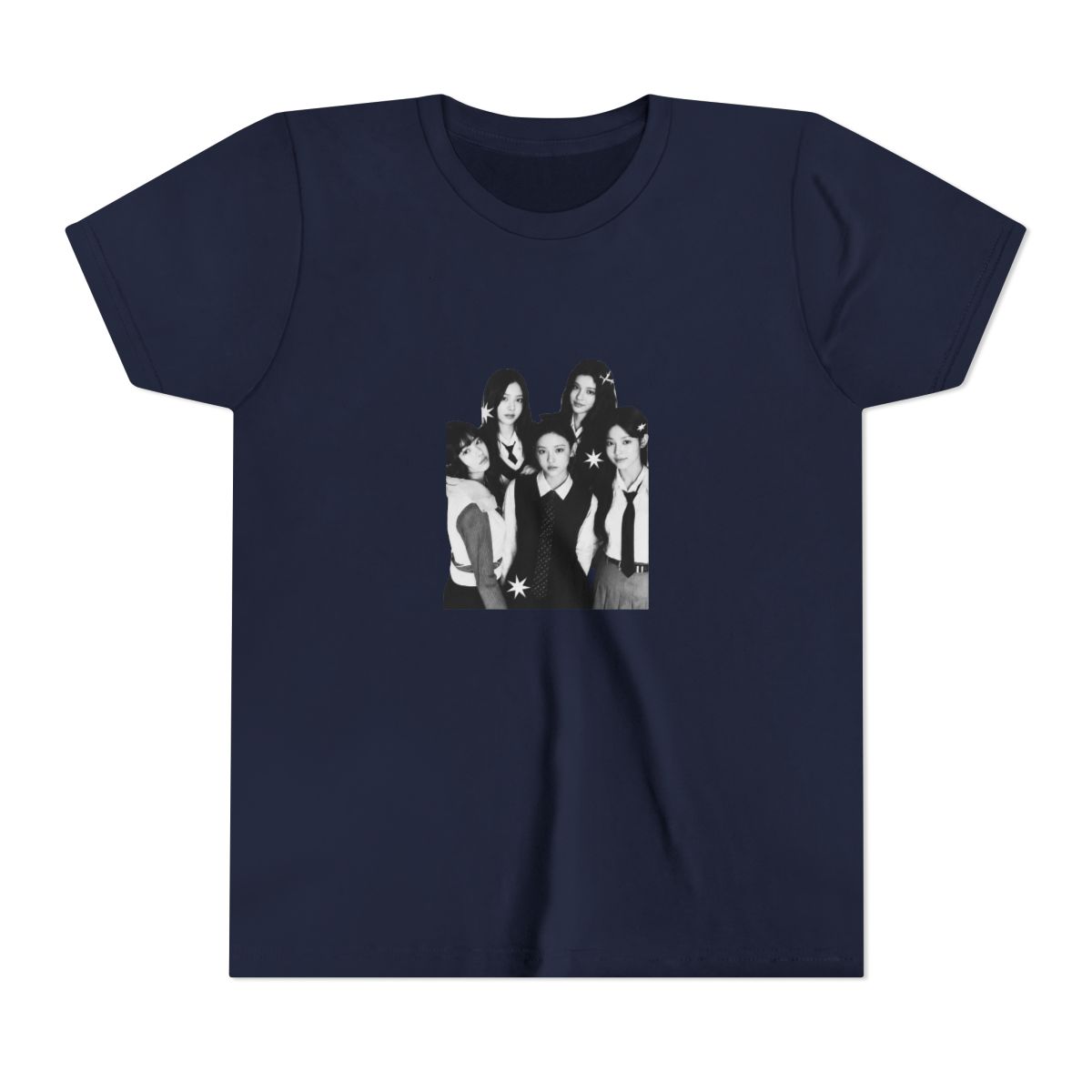 NewJeans Never End Kpop T Shirt, NewJeans Graphic Tee, Korean Girl Group Shirt, Aesthetic Kpop Merch, Minimalist Idol Tee, Streetwear Top (Kids) - Official t-shirts merchandise