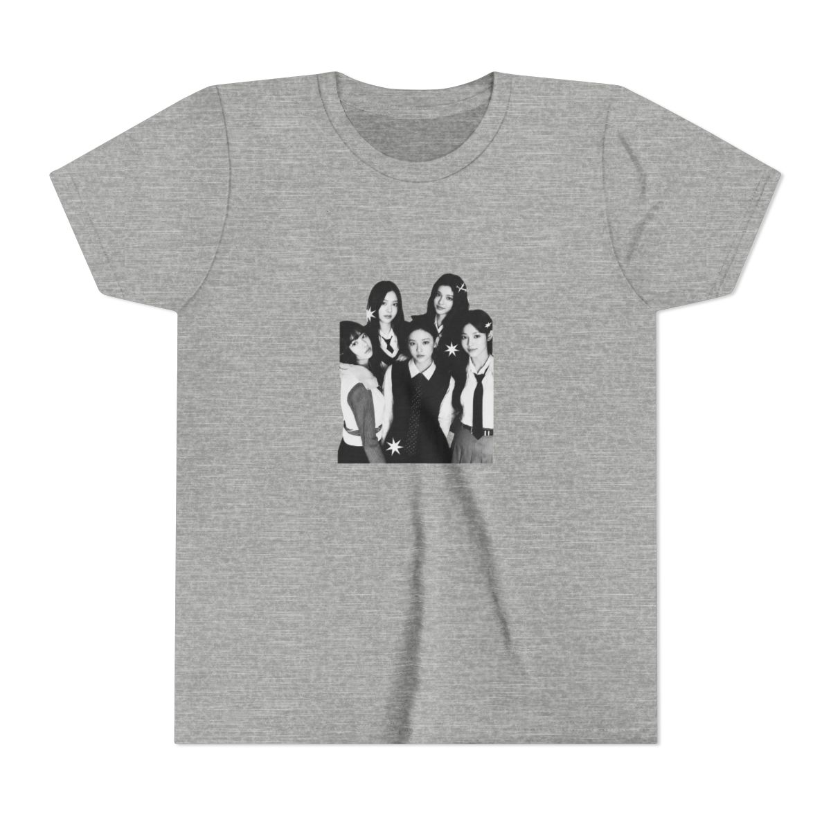 NewJeans Never End Kpop T Shirt, NewJeans Graphic Tee, Korean Girl Group Shirt, Aesthetic Kpop Merch, Minimalist Idol Tee, Streetwear Top (Kids)